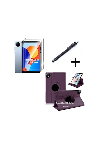 Xiaomi Redmi Pad Se 8.7inç Kılıf Dönen Tablet Kilifi Ekran Koruyucu+kalem Redmipad Se 11inç Değildir Kılıf