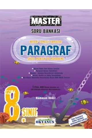 Okyanus8. Sinif Master Paragraf Soru Bankasi Okyanus8. Sinif Master Paragraf Soru Bankasi