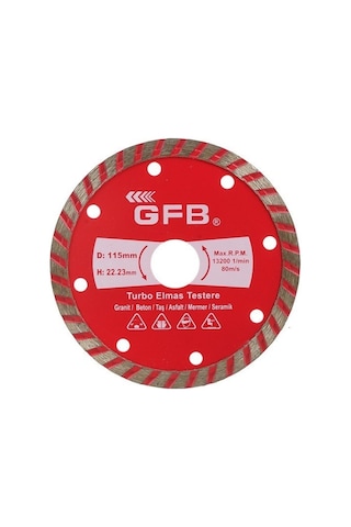 Turbo Elmas Mermer Granit Kesici Disk 115 Mm Turbo Elmas Mermer Granit Kesici Disk 115 Mm