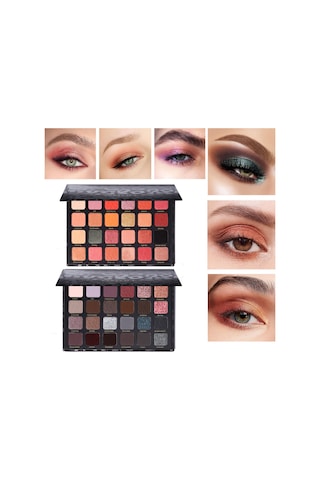 Lemestar 24 Renkli Göz Farı Paleti - Yüksek Pigment, Mat Ve Parlak Tonlar, Uzun Süre Kalıcı, Doğal & Dramatik Makyajlar İçin