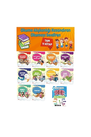 1.sınıf Okuma Alışkanlığı Kazandıran Okumayı Sevdiren Tam 11 Kitap 5