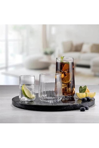 Paşabahçe Nova Su Meşrubat Kahve Yanı Bardak Takımı 18 Parça