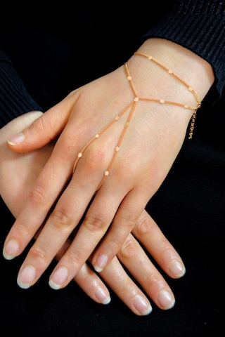Gümüş Rose Pullu Gurmet Zincirli Çift Sıra Şahmeran Barcode Beyaz - Rose Gold 19895296
