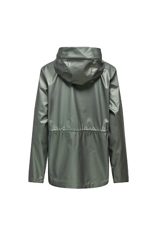 Only Kadın Onleben Kapüşonlu Parlak Kumaş Yağmurluk Tipi Mont 15374158 Haki