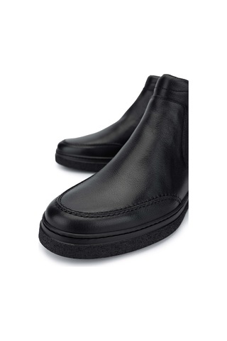 Rossı Erkek Hakiki Deri Siyah Casual Bot 668 1287pza Erk Bot Sk24-25 Nero Siyah