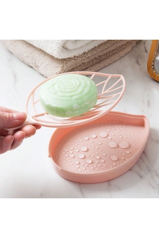 6 Adet Plastik Yaprak Şekli Sabun Kutusu Bulaşık Sabunu Depolama Plakası Tepsi Tutucu Kılıf Konteyner Banyo Mutfak Veya Lavabo İçin