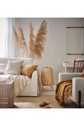Knixhult Bohem Bambu Yer Lambası 66 Cm - İskandinav, Modern, Rattan, Aydınlatma Bej