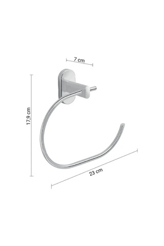 Febo Havluluk, Yarı Açık, 23cm - Krom Krom