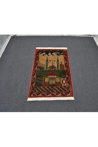 Zehra Abla Halı Yeni El Dokuması Seccade Mihraplı Mevlana Sille Konya Yün Halı 7135 Çok Renkli