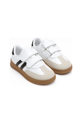N Moda Cool Kids Retro Tarz Cırtlı Çocuk Spor Ayakkabı Konforlu Ve Şık Günlük Sneaker Beyaz