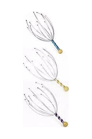 Ahtapot Kafa Rahatlatıcı Masaj - Baş Boyun Derisi Masaj Aleti Masaj Ahtapot Ekipmanları Stres Giderici Rahatlama Bllvp4 Çok Renkli