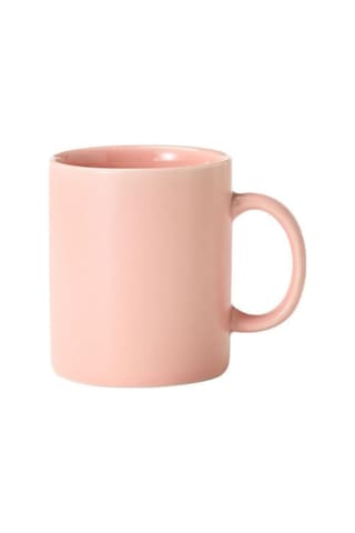 Toz Pembe Desensiz Porselen Kupa Toz Pembe