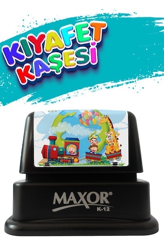 Maxor Kaşe Kıyafet Kaşesi Tren Temalı Öğrenci Kaşesi /kreş / Anaokulu / Ilkokul Öğrenci Kumaş Elbise Kaşesi