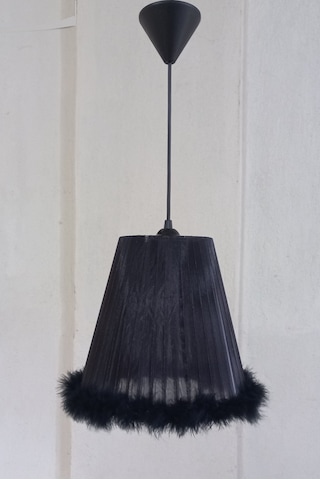 N-50 Siyah Organze Yatak Odası Çocuk Ve Bebek Odası Avize Siyah