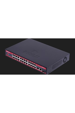 Ricon RSB2423FEP-U 24 Port Ethernet Power Over Ethernet Yönetilmeyen Switch
