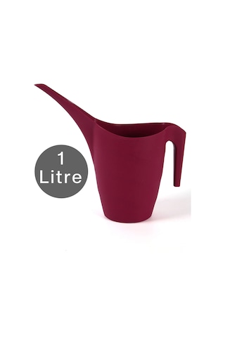 Çiçek Sulama Kabı Bitki Sukulent Ağaç Kaktüs Sulama Plastik Vişne 1 Litre