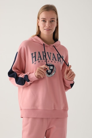 Harvard Retro Pembe Kadın Sweatshirt 5274-41064 Pembe