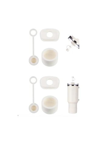 Yenigeldi 1 Set 3 Parça Bej, Pipet Tıpası 40 Ve 30 Oz Termos İçin Sızdırmaz Seti,bej