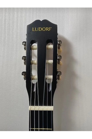 Ludorf Klasik Gitar Ry1967 Siyah Sap Ayarlı Klasik Gitar Taşıma Çantası-pena Seti-kapo Hediyeli