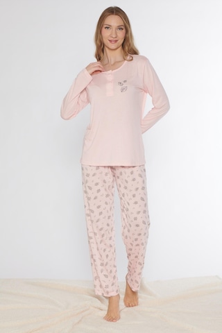 Uzun Kol Pijama Takımı Viskon Alperi 790-77 SOMON