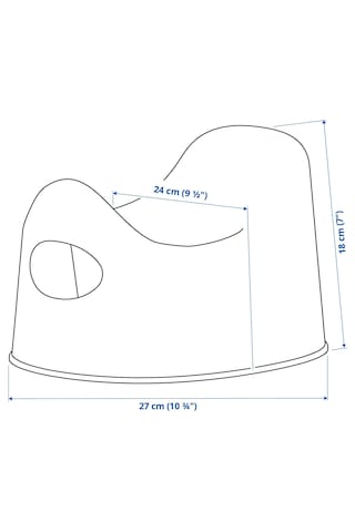 Çocuk Lazımlığı Yükseklik 18 Cm Pratik Kaymaz Lazımlık Turkuaz