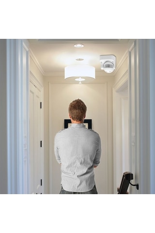 Pazly Ac 220v-240v 180 Ip44 Pır Hareket Sensörlü Dış Mekan Aydınlatma, 12m Mesafe, 3-2000lux Enerji Tasarruflu Otomatik Farklı Renkler Diğer