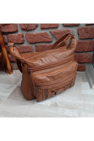Bayan Çapraz Omuz Çantası Taba Gvn-0108 Taba