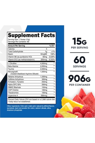 Nutricost Pre-x Xtreme Pre-workout Complex Powder, 60 Serving...