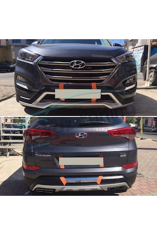 Hyundai Tucson Ön Arka Tampon Koruma Difüzör 2015-2016-2017-2018 Turbosuz