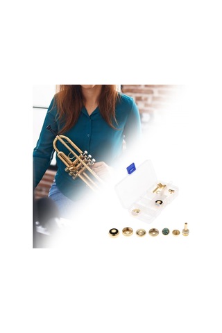 Homyl Trompet Piston Parmak Düğmeleri Vana Kapağı Nefesli