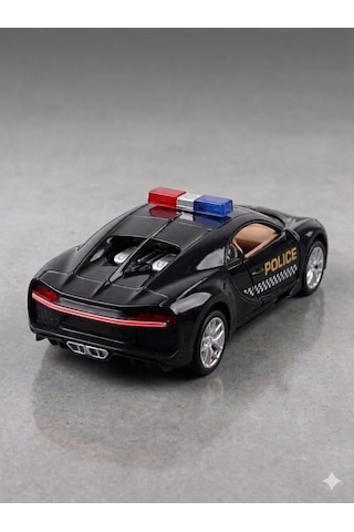 Süper Sport Siyah Polis Arabası Kapıları Açılabilir Çek Bırak Model Siyah
