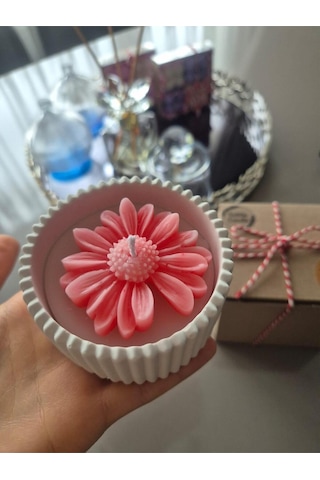 Bernami Mumluk Şamdanpinterest Papatyalı Özel Tasarım Mum 1 Adet Diğer