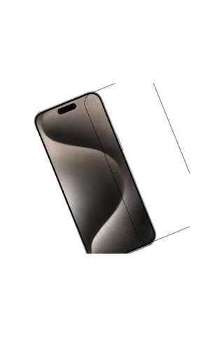 Apple iPhone 15 Pro Uyumlu Kırılmaz Ekran Koruyucu Temperli Cam