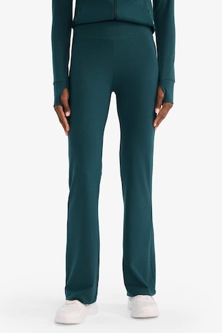 Defacto Flare Fit İspanyol Paça Uzun Sporcu Pantolon G4088ax25augn1051 Yeşil-gn1051