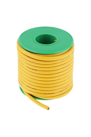 12 Awg Silikon Kablo Esnek 7 Metre Yüksek Sıcaklık Silikon Kablo Sarı