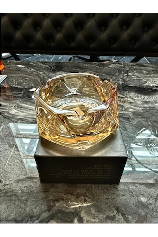 Ceritoğlu Küllük Üç Boyutlu- Altıgen -dekoratif-şık-gold