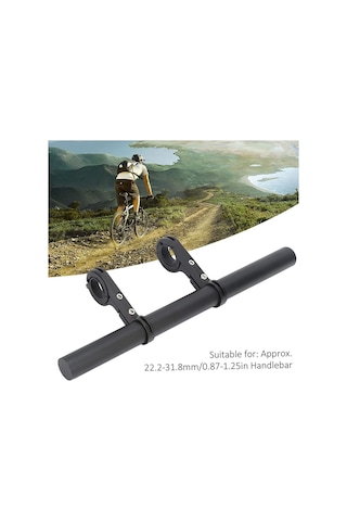 Bisiklet Gidon Aksesuar Uzatma Aparatı 30 Cm Genişletici Çubuğu Işık Km Far Tutucu