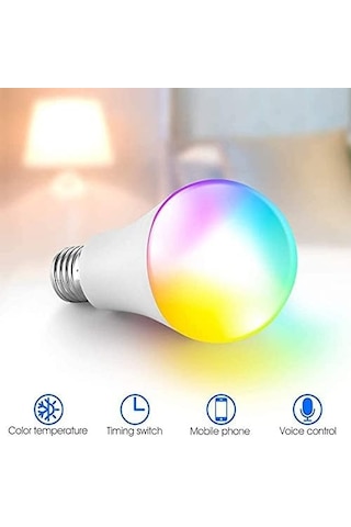 Tuya Bluetooth Akıllı Led Ampuller Rgbcw, E27, Müzik Senkronizasyonu Renk Değiştirme, Oturma Odası, Parti, 2 Paket İçin Uygulama Kontrolü İle Diğer