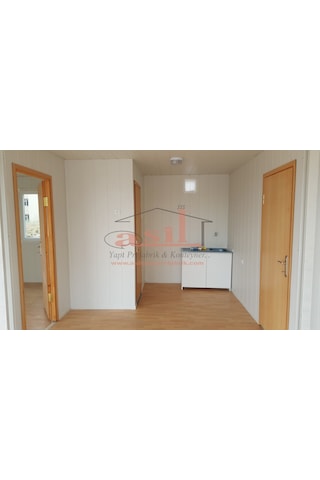 42 M² 2+1 Dış Ahşap Desenli Betopan İç Pvc Konut Konteyner