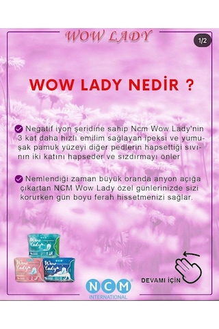 Wow Lady Günlük Set 3 x 20'li