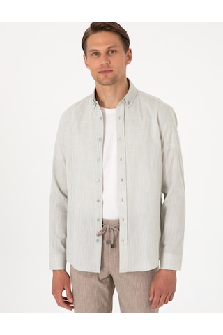 Pierre Cardin Erkek Çağla Gömlek Desenli 50307025-vr016 Çağla Yeşil