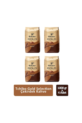 Tchibo Gold Selection Çekirdek Kahve 1000 Gr X 4 Adet Çekirdek