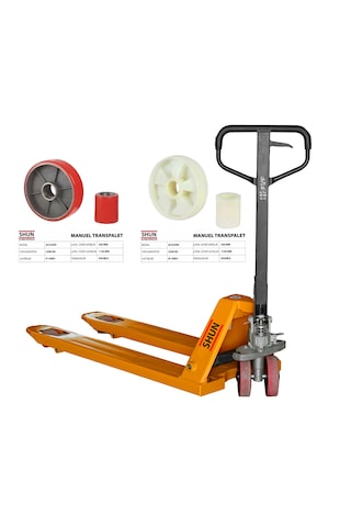 Shun 2.5 Ton Kapasiteli Kırmızı Teker Transpalet Acs250p