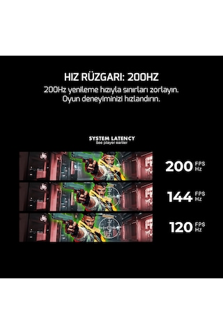 Gamepower Vivid T50 27'' 0.5 MS 200 Hz Curved RGB Beyaz Full HD VA Gaming Monitör
