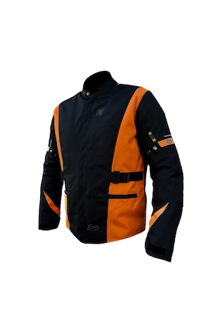 Xspeed Eon Dört Mevsim Korumalı Uzun Motosiklet Montu Turuncu - Siyah