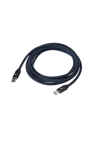 Xiyyadms Type-c 3.1 Hızlı Şarj Ve Veri Kablosu, 10gbps Transfer Hızı, İki Uç Type-c, Örgü Kablo, Siyah, 0.25m