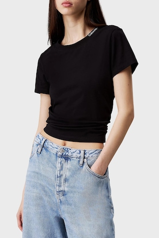 Calvin Klein Bayan T Shirt J20j225540 Beh Siyah Siyah