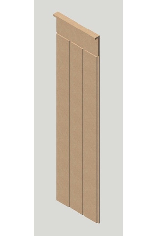 DUVAR PANELİ 27 cm Genişlik x 105 cm Ham mdf Duvar paneli ( 10 mm