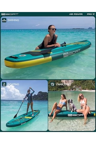 Aır Power Core Şişme Sup Board 335x86x15 Cm Geniş Ve Dengeli Stand Up Paddle Board Tam Set, Deniz & Göl Kullanımı