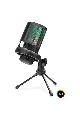 Streamcast S24 Rgb Usb Gaming Mikrofon 192khz/24bit Type-c Yayın, Podcast Ve Oyun Mikrofonu